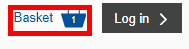 Image showing the button to go to your basket
