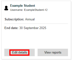 Image showing the edit details button